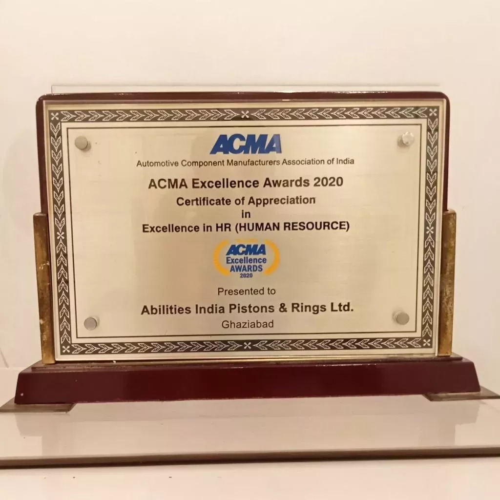 Certification- ACMA Certificate of Appreciation for Excellence in HR (Human Resources)